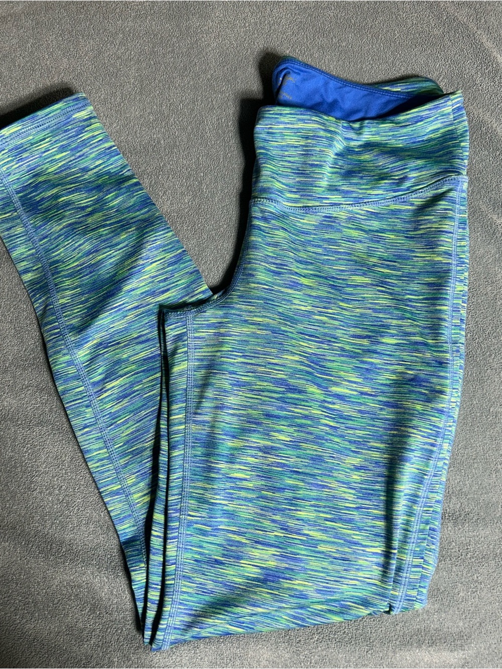 Lilly Pulitzer Blue & Green Space-Dye Leggings